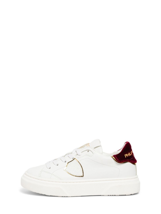 Luisaviaroma Sneakers in pelle con velluto