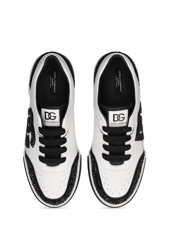 Luisaviaroma Sneakers In Pelle Glitter Con Logo
