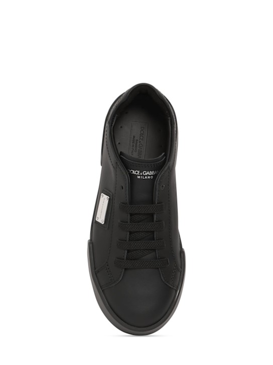 Luisaviaroma Sneakers In Pelle / Logo In Metallo