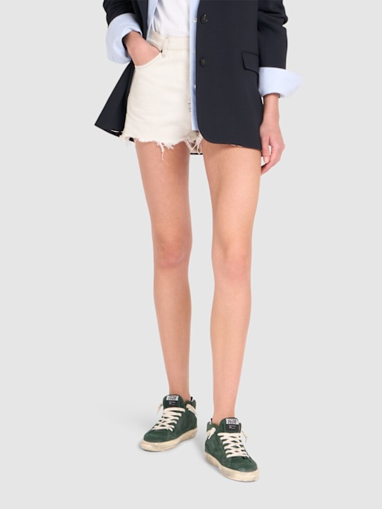 Luisaviaroma Sneakers Mid Star In Camoscio 20mm