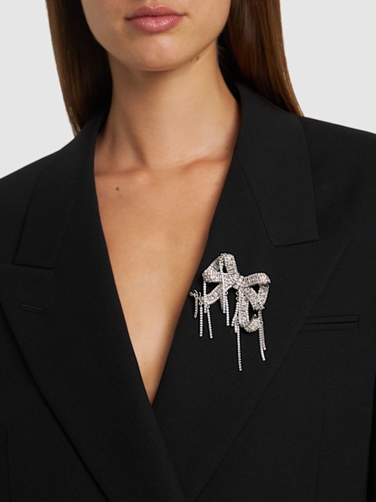 Luisaviaroma Spilla A Fiocco Con Cristalli