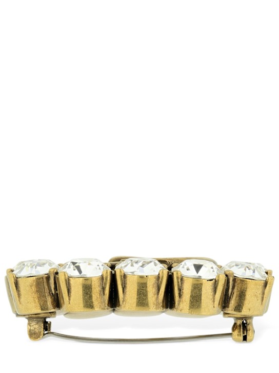 Luisaviaroma Spilla GG Marmont Con Cristalli