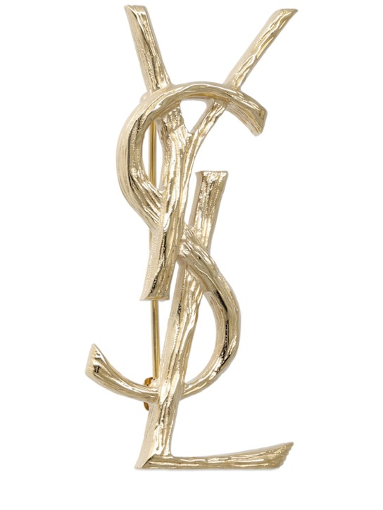 Luisaviaroma Spilla Monogram in ottone