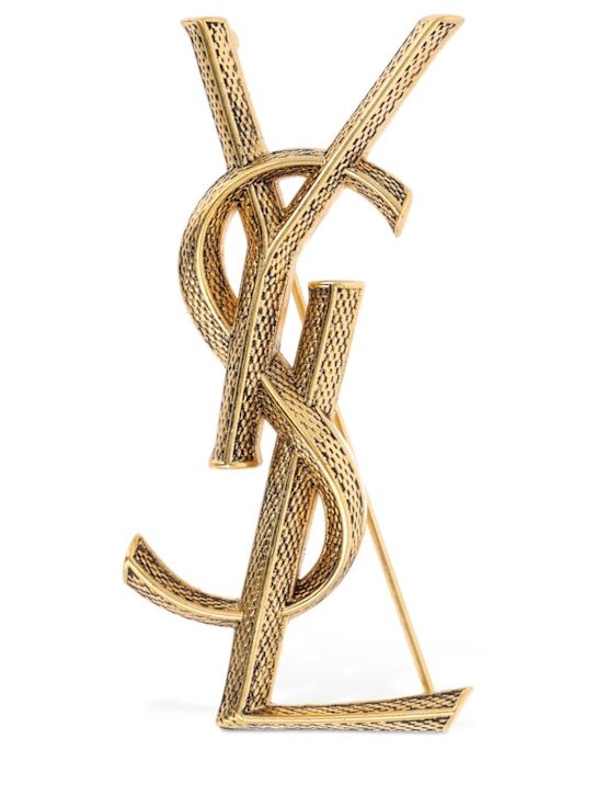 Luisaviaroma Spilla YSL texturizzata