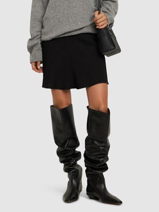 Luisaviaroma Stivali Alti Bettina In Pelle 25mm