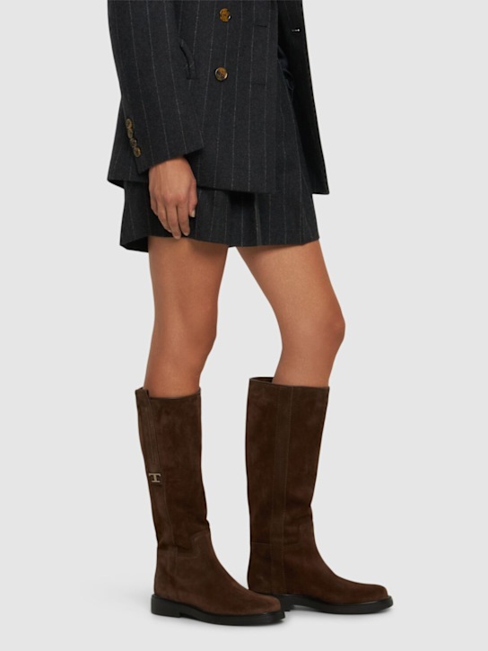 Luisaviaroma Stivali Alti In Camoscio 30mm