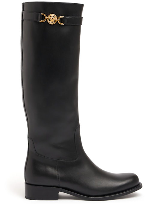 Luisaviaroma Stivali alti in pelle 25mm