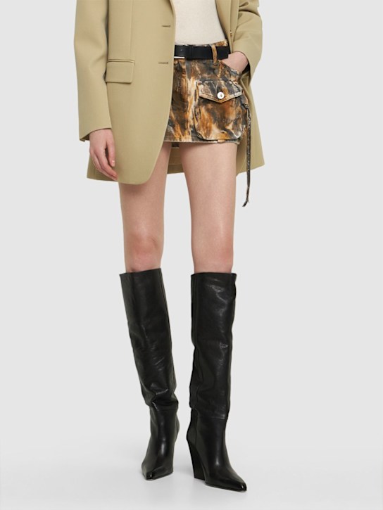 Luisaviaroma Stivali Alti Jane In Pelle 100mm