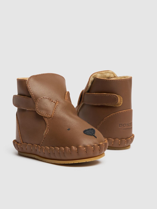 Luisaviaroma Stivali Bear In Pelle