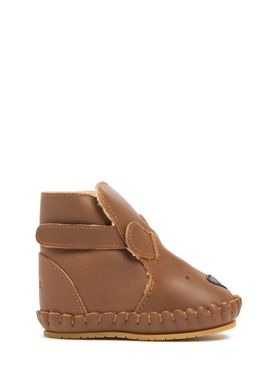 Luisaviaroma Stivali Bear in pelle