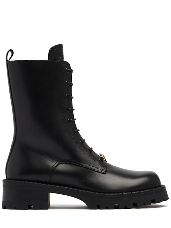 Luisaviaroma Stivali combat in pelle 35mm