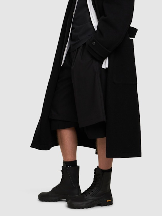 Luisaviaroma Stivali Commando In Pelle
