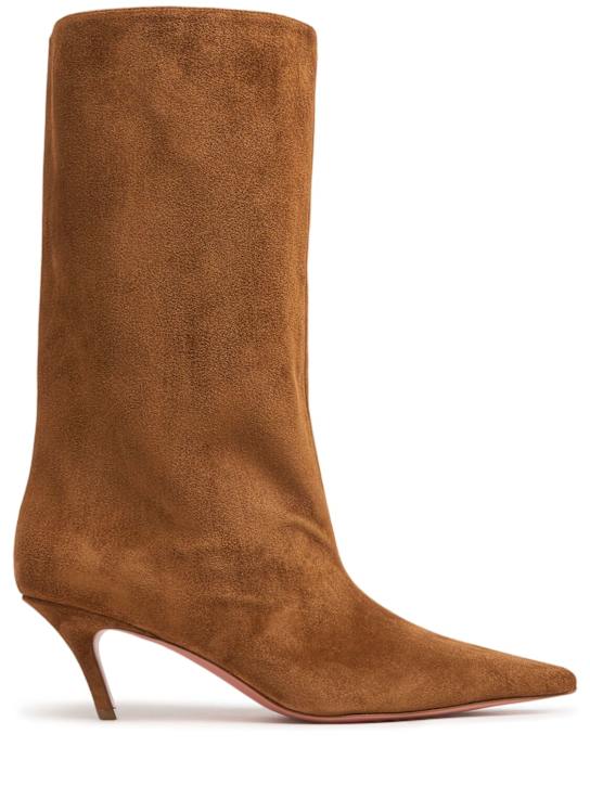 Luisaviaroma Stivali Fiona in pelle crosta 60mm
