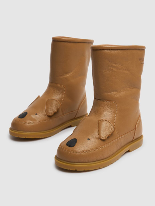 Luisaviaroma Stivali Koala In Pelle / Orecchie