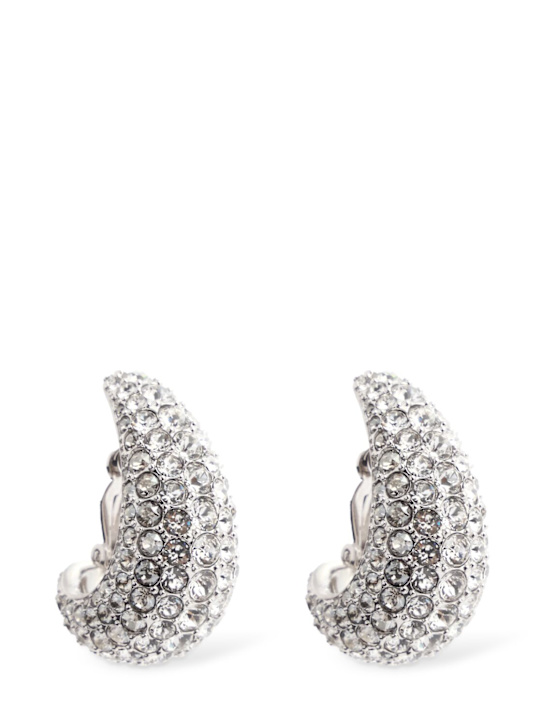 Luisaviaroma Sublima crystal hoop earrings