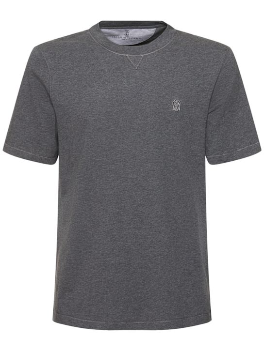 Luisaviaroma T-shirt Brunello Cucinelli in cotone