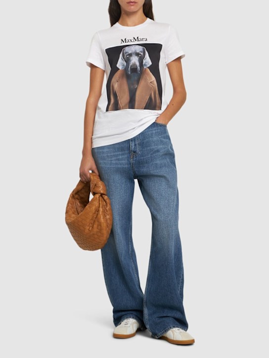 Luisaviaroma T-shirt Cipria In Jersey Stampato