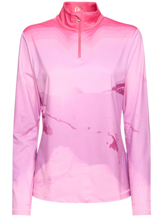 Luisaviaroma T-shirt collo alto stampata Beline2