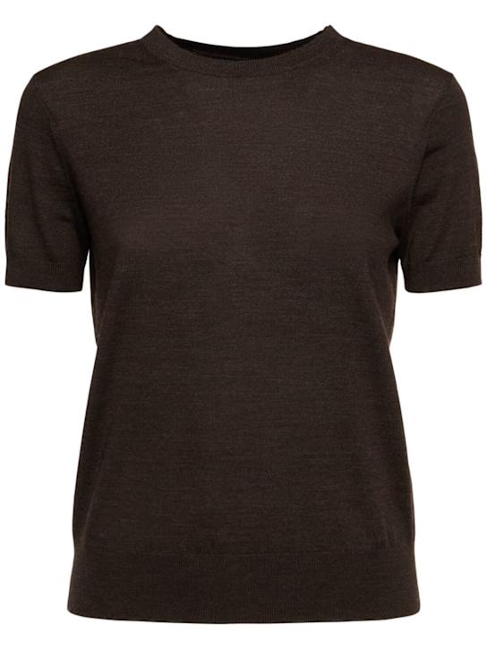 Luisaviaroma T-shirt in maglia di lana