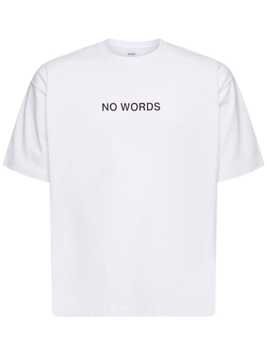 Luisaviaroma T-shirt NO WORDS in jersey pesante