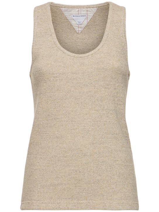 Luisaviaroma Tank top in cotone a costine