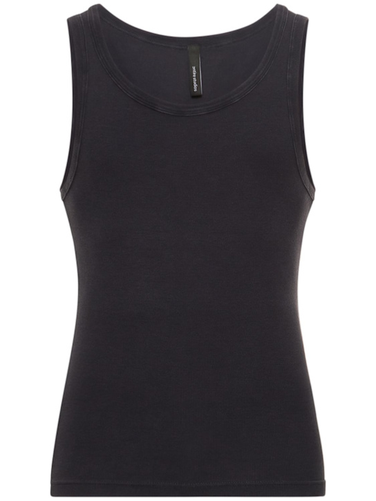 Luisaviaroma Tank top slim fit in cotone a costine