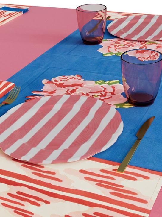 Luisaviaroma Tappetino Doppio Nina Rose Blue