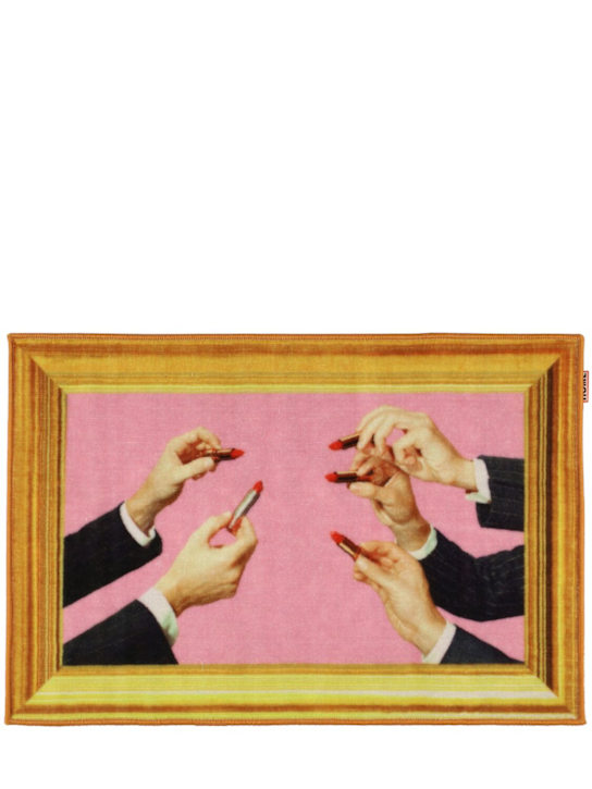 Luisaviaroma Tappeto bagno Pink Lipsticks