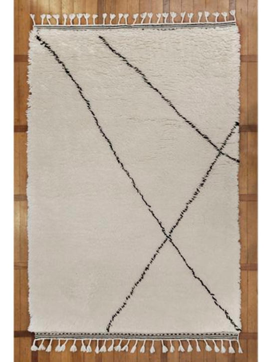 Luisaviaroma Tappeto Grande Lines In Lana Berber