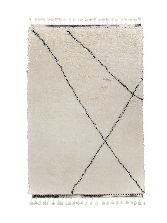 Luisaviaroma Tappeto grande Lines in lana Berber