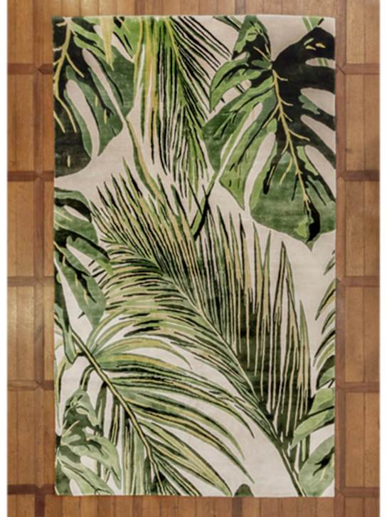 Luisaviaroma Tappeto Palms In Seta Fatto A Mano