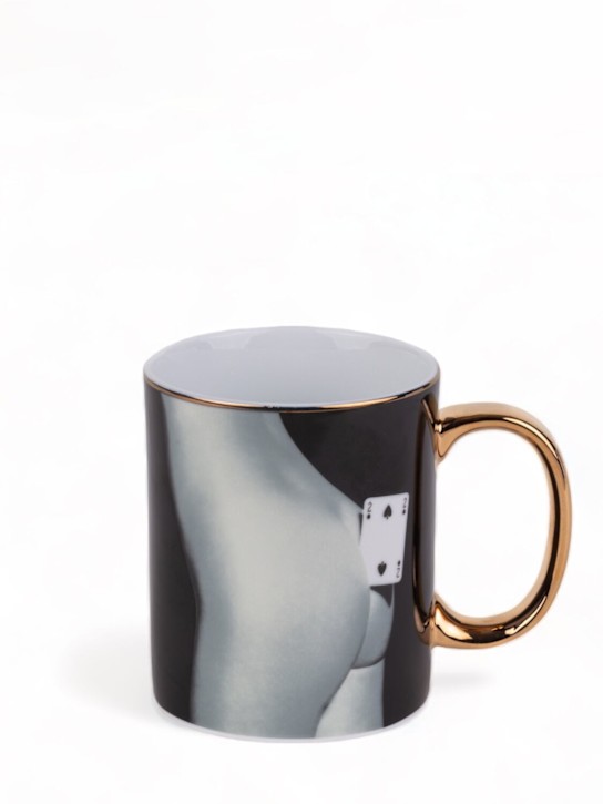 Luisaviaroma Tazza Two Of Spades In Porcellana