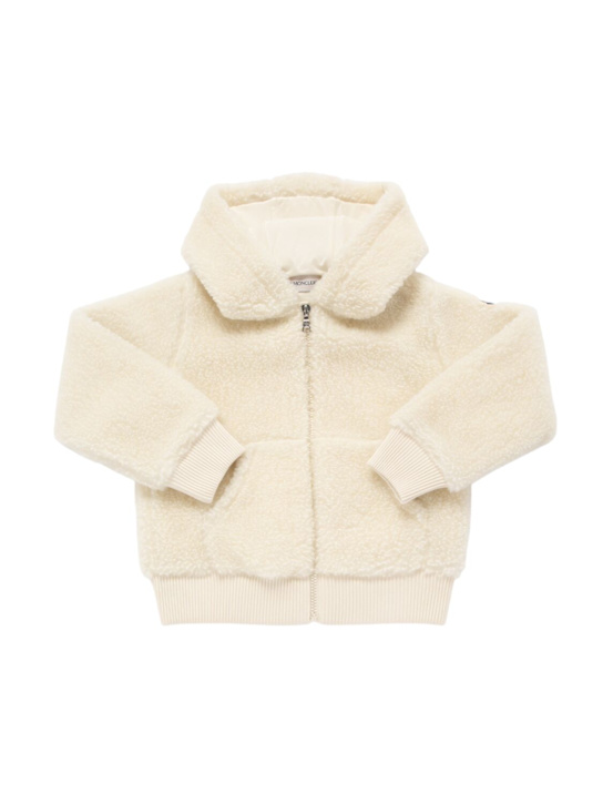Luisaviaroma Tech teddy hooded zip-up jacket