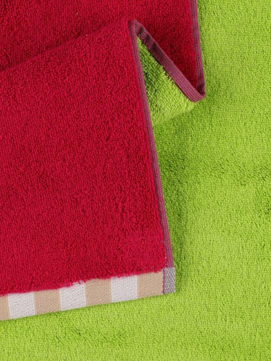 Luisaviaroma Telo Bagno Magenta Green In Cotone