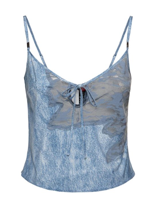 Luisaviaroma Top con cutout Diesel x Fenty Sauvage