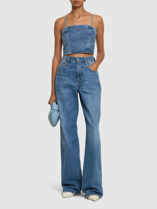 Luisaviaroma Top Emili In Denim Con Decorazioni