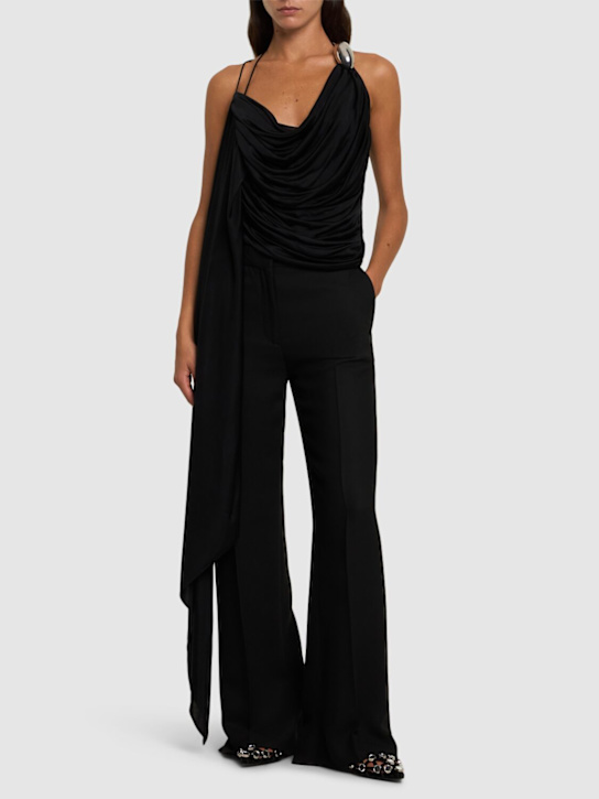 Luisaviaroma Top In Jersey Di Viscosa Drappeggiato