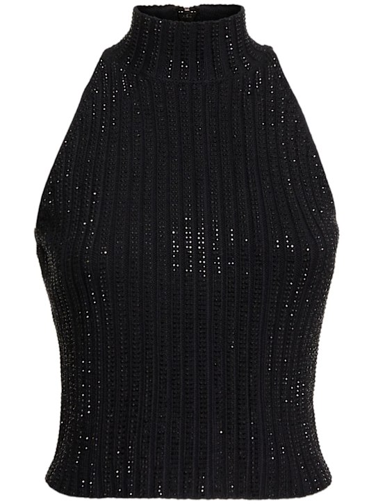 Luisaviaroma Top in maglia con decorazioni