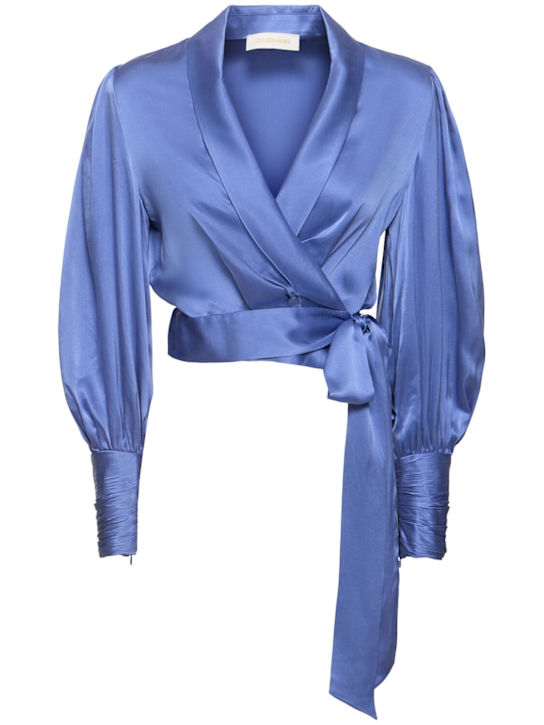 Luisaviaroma Top in raso di seta