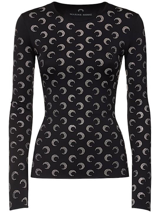 Luisaviaroma Top manica lunga in jersey con logo