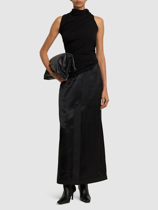 Luisaviaroma Top Monospalla In Jersey Drappeggiato