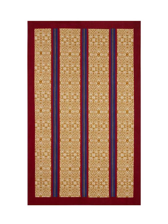 Luisaviaroma Tovaglia Damask Stripes Chutney