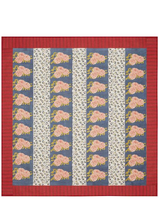 Luisaviaroma Tovaglia Dark Blue Leopard Stripes