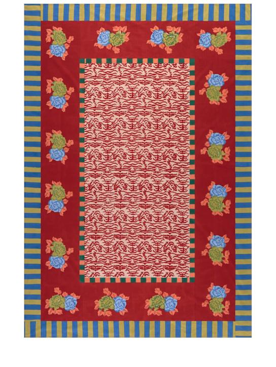 Luisaviaroma Tovaglia Indian Tiger Red