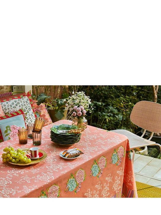 Luisaviaroma Tovaglia Kandem Queen Peach In Cotone