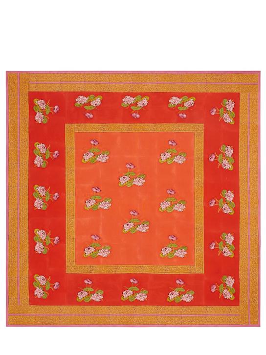 Luisaviaroma Tovaglia Tea Flower Redorange