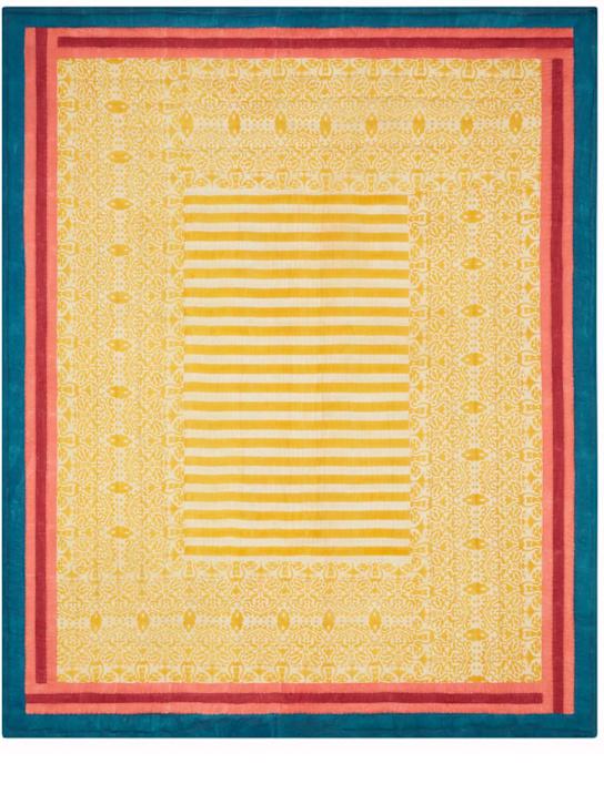 Luisaviaroma Trapunta Gold Damask Design