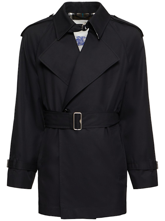 Luisaviaroma Trench corto in gabardina di cotone