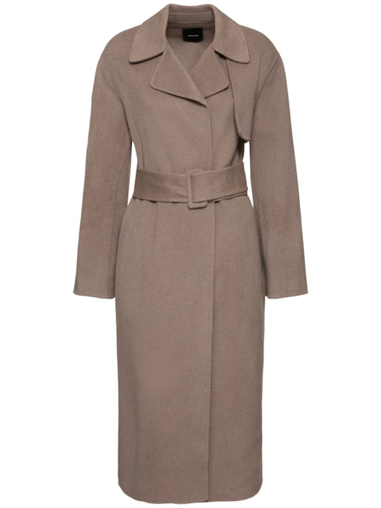 Luisaviaroma Trench in lana e cashmere con cintura