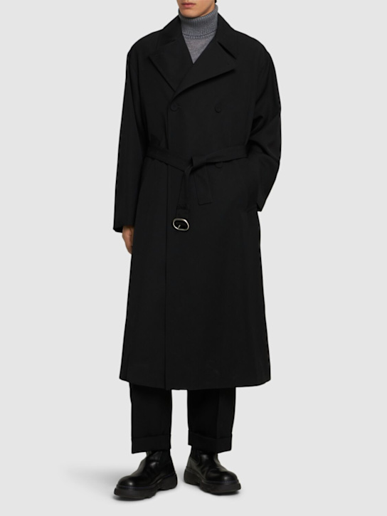 Luisaviaroma Trench Oversize In Gabardina Di Lana